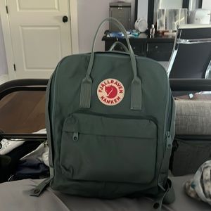 big kanken bag blueish green